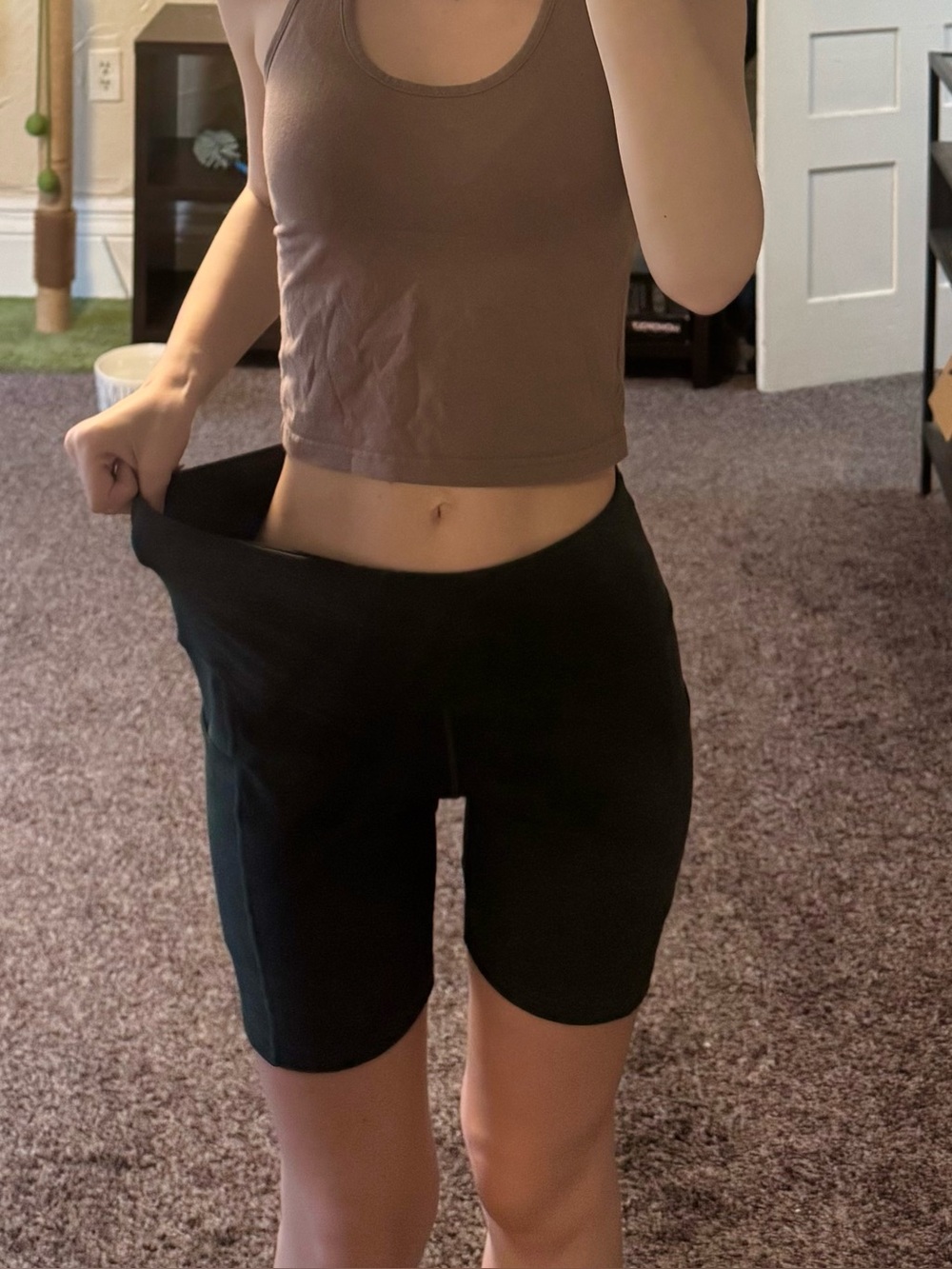 Amazon Dark Green Biker Shorts